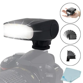 Mcoplus MK-320 TTL Flash Speedlite for Olympus OM-D E-P5 E-PM E-M1 E-M5 E-M10 EPL5 E-PL6 E-PL7 LUMIX GM5 GX1 GX7 GX8 G3 LX100 with Mcoplus Cloth