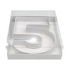 8" Small Cardboard Number with Box and Cover Sweet Tray