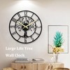 Large Tree of Life Wall Clock, Metal Large Modern Wall