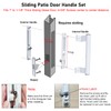 Young Dance Sliding Glass Door Handle Set with Lock -