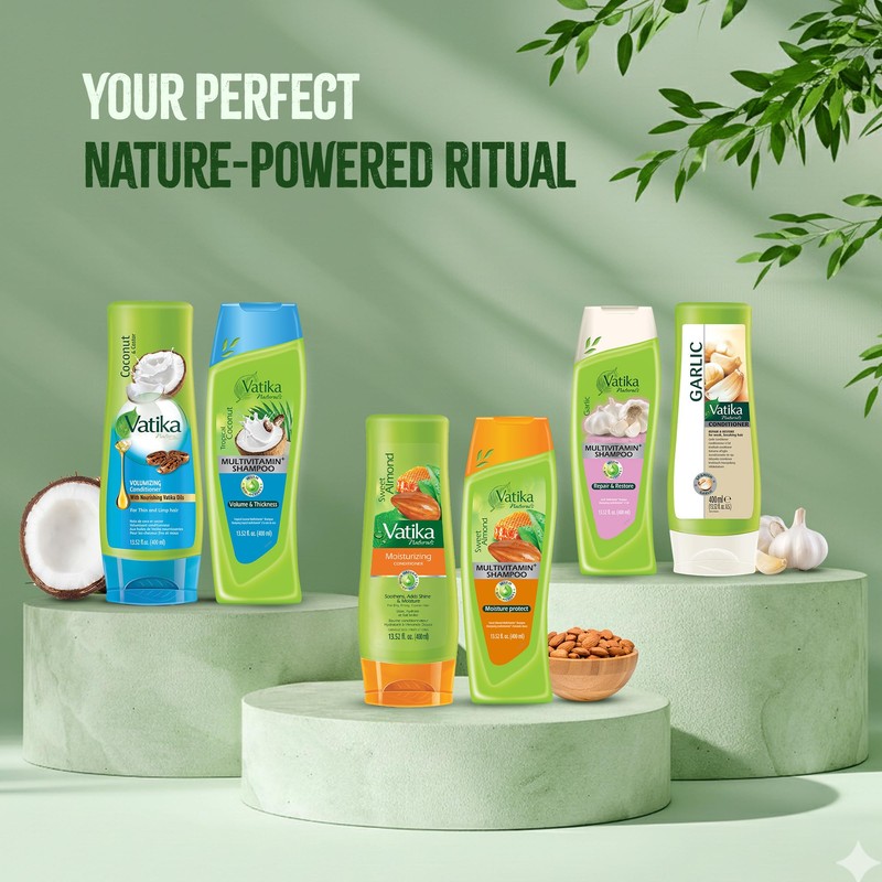 Vatika Naturals Olive Shampoo & Conditioner | Virgin Olive Oil