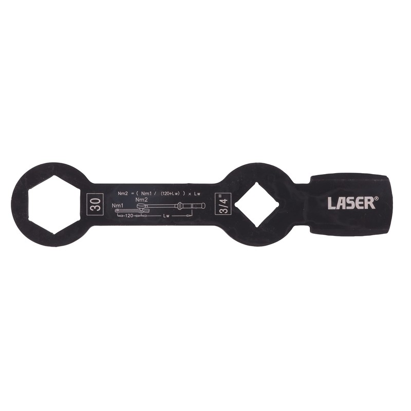 Laser 8537 HGV Brake Caliper Wrench 30mm