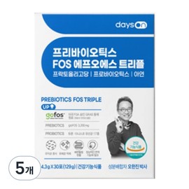 Days On Oh Hanjin Prebiotics FOS Triple 129g 5 pieces 129g 5 pieces / 데이즈온 오한진 프리바이오틱스 FOS 트리플 129g 5개 129g  5개