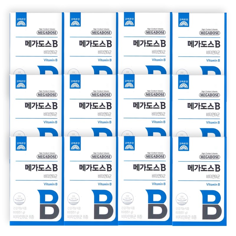 Korea Eundan Megadose B Vitamin B Complex 60 tablets x