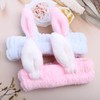 Cute 3D rabbit face wash headband / 귀여운 입체토끼 세안밴드