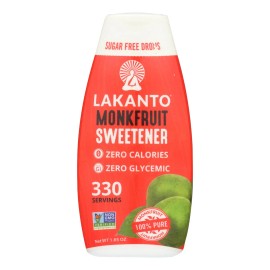 UD_Lakanto Original Sugar-Free LQ Swtnr Mnkfruit Tampers Case of 6-1.76 Fz