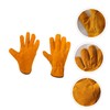 LIFKOME 1Pair Welding Gloves Heat Resistant Cowhide Protective Gear for