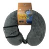 Pursonic Memory Foam Neck Pillow with Eye Mask - Ergonomic