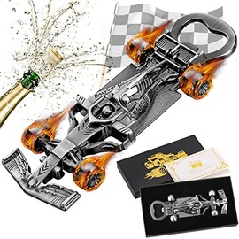 LKKCHER Racing Car Gift for Men women's Novelty Race Car Cerveza para coches Abrelatas de botella
