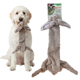 SPOT Skinneeez Rabbit 22 Inch Stuffing-Free Plush Dog Toy with Dual Squeakers – Long Interactive Chew Toy for Medium and Large Dogs – Mess-Free Play for Light & Moderate Chewers