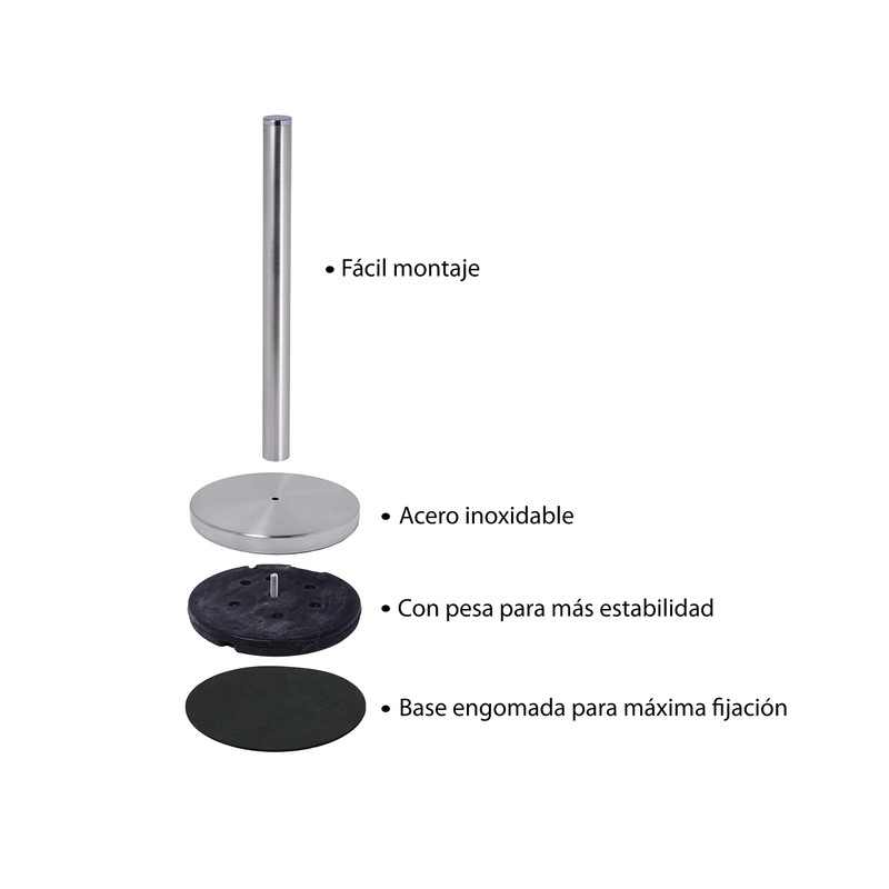 Kitchen Roll Holder (Stainless Steel) Non-Slip / Kitchen Paper Roll
