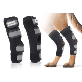 Bawektrl Dog Leg Braces for Back Legs,ACL Brace for Large Dogs Rear Legs, Joint Compression Warps Support for Hind Leg with Injury Sprain, Wound Care and Loss of Stability from Arthritis (1 Pair)
