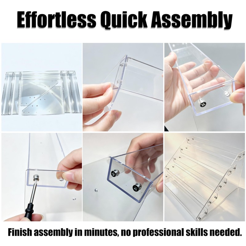 Dojomadf 5 Tiers Acrylic Transparent Perfumes ( 30/ 50 mL)