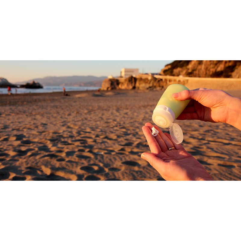 humangear GoToob+ Refillable Silicone Travel Size Bottles with Locking Cap,