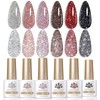 Born Pretty- BORN PRETTY Esmalte en gel con purpurina reflectante,