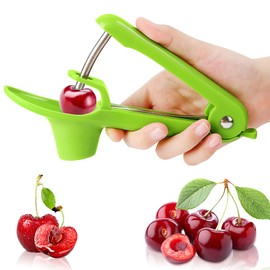 Cherry Pitter Tool, Cherry Pitter with Stainless Steel Rod, Cherry Pitter and Corer for Cherries and Jam, Cherry Pits, Kitchen Tools for Quick Removal of Fruit Stones