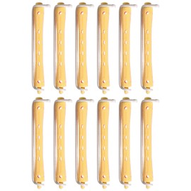 Efalock Professional Cold Roll Rollers Long 8 mm Pink / Yellow Pack of 1 (1 x 12 Items)