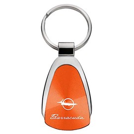 Au-TOMOTIVE GOLD Tear Drop Key Chain for Plymouth Barracuda (Orange)