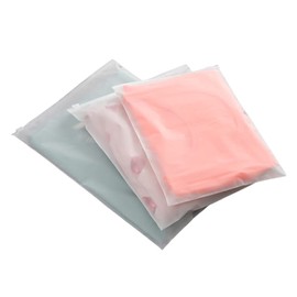 30PCS Frosted Slide Zip Plastic Bags,Large Ziplock Space Saver Bags For Storing Luggage,Clothes,Shoes,3.2 Mil Reclosable Clear Poly Bags,10x14 inch, 14x18 inch,16x20 inch 3 Sizes