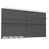 WALMANN Metal Pegboard Kit with Accessories for Wall, Garage Tools