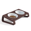 AITEE Elevated Cat Food Bowl, Ceramic Raised and Tilted Water