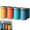 Toothbrush Holder Wall Mounted with Cup,2-in-1 Toothbrush Holders & Cups