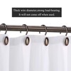 iToplin Metal Shower Curtain Hooks, Oil-Rubbed Bronze Rustproof Decorative Shower