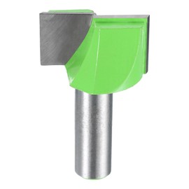 sourcing map Bottom Cleaning Router Bit 1/2" Shank Carbide Tipped Spoilboard Surfacing Planing CNC Mortising Bit for Slab Flattening Woodworking, 1-3/8" (35mm) Dia 25/32" (20mm) Depth
