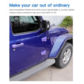 Barong for Jeep Wrangler JL JLU Sport Sahara Freedom Rubicon Unlimited 2-Door and 4-Door 2018-2025 Accessories 26PCS Full Set Exterior Trim Kit (Purple)