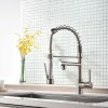Commercial Kitchen Faucet Single Handle Single Lever Design with Pull