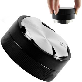 MSIHEY 58 mm Coffee Distributor & Distributor, Gravity Rocker Lever Leveler, Not Adjustable Required, Professional Espresso Distributor Made of Stainless Steel