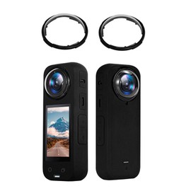 LICHIFIT Rotating Transparent Polycarbonate Plastic Lens Cover for Insta360 X4 Action Camera Lens Cap, High Transmittance Anti-Scratch Lens Protector Accessories