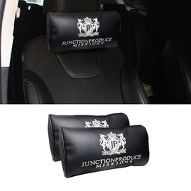 JUNCTION PRODUCE VIP Car Neck Pillow Headrest+Charm Kin Tsuna Rope Red/Black+Shoulder Pad