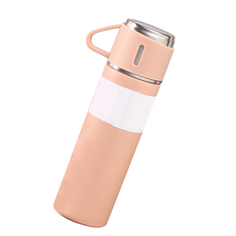 500ml Stainless Steel Vacuum Flask Set Portable Insulated Bottle with