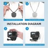 Magnetic Chest Mount for GoPro Hero13/12/11/10/9/8, POV Necklace Lanyard Mount