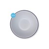 White Enamel Blue Rim Pudding Bowl Oven Tin Dish 20CM