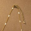 Cream Dot Necklace, Women's Popular, Stainless Steel, Surgical Stainless Steel,