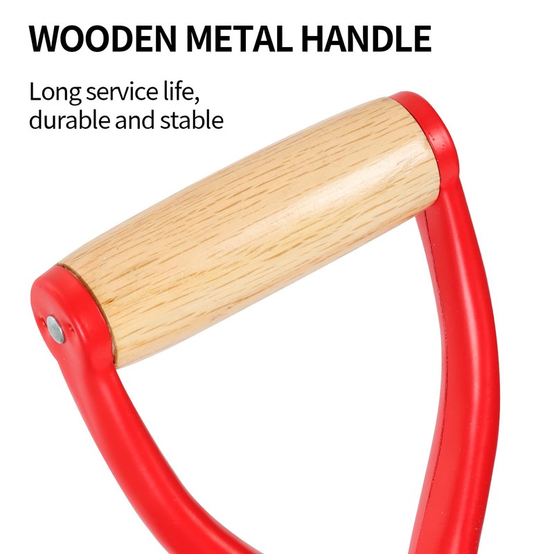HANTOP Flat Spade Garden Shovel Edging Shovels with Wooden Handle