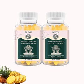 BPEYH - Women's Balance Gummies Bromelain Supplement Natural Supplement  Women's Vitamins Hawaiian Pineapple - 60 Gummies 30 Servings - Specification: 2 bottles