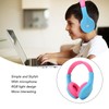 Bluetooth Kids Headphone Stereo Noise Reduction RGB Light Foldable Children