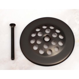 Plumb USA 3-1/8" Trip Lever Tub Trim Only Set with 2-Hole Overflow Faceplate, Oil Rubbed Bronze, Matte Black