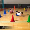 Champion Sports C4SET Hi Visibility Flexible Vinyl Cones, Multicolored, 4"