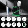 10-Piece Kitchen Knife Set with Metal Block, Black