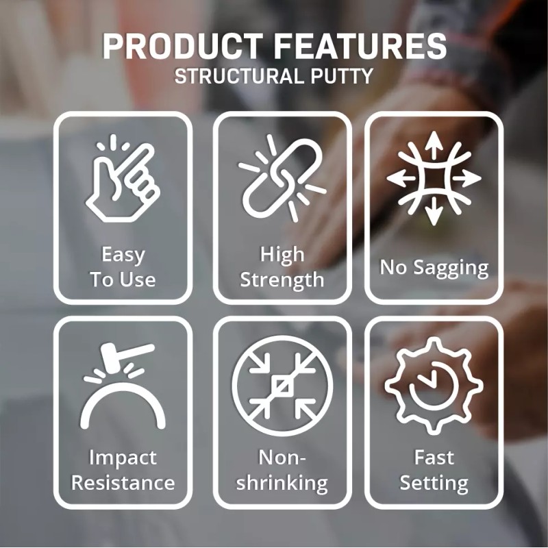 Fiberglass Warehouse Structural Polyester Putty for Bonding and Repair-Quart- Includes