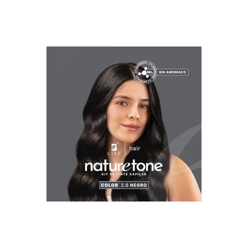 B Life Naturetone Tinte Permanente Sin Amoníaco | Negro 2.0