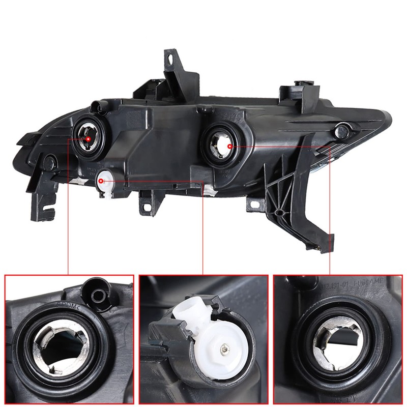 marddpair Left & Right Fog Lights Assembly Replacement for 2016-2019