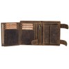 Greenburry BV-1796AC-RFID-25/Chain Vintage RFID Leather Biker Wallet with Chain, brown,