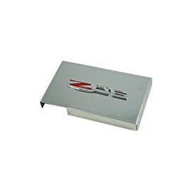 2005-2013 C6 Corvette Polished Stainless Steel Fuse Box Cover with OEM Z06 Emblem