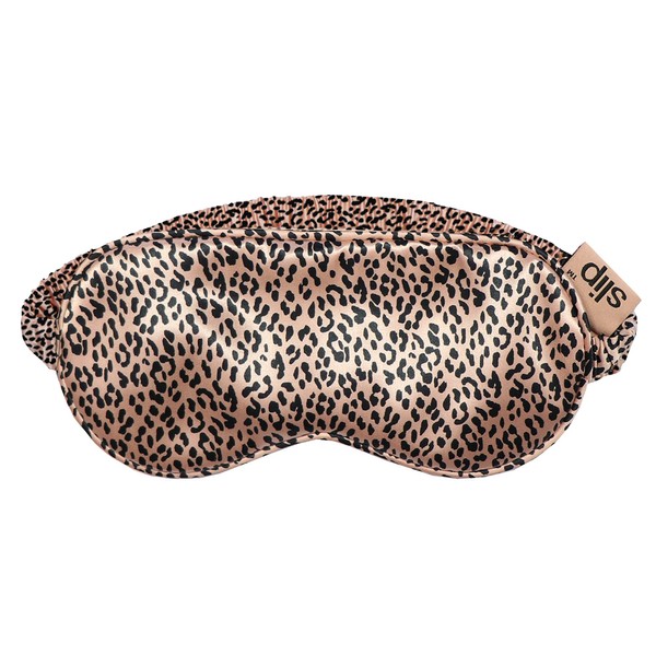 Slip Silk Sleep Mask, Rose Leopard (One Size) - 100%