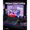 KeiBn Upgraded Gaming Laptop Cooler Pad with 9 Quiet RGB